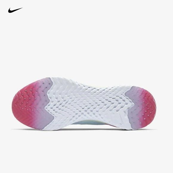 Nike Men's Epic React Flyknit 2 Running Shoes Hydrogen Blue Size BQ8928-453 - Picture 5 of 15